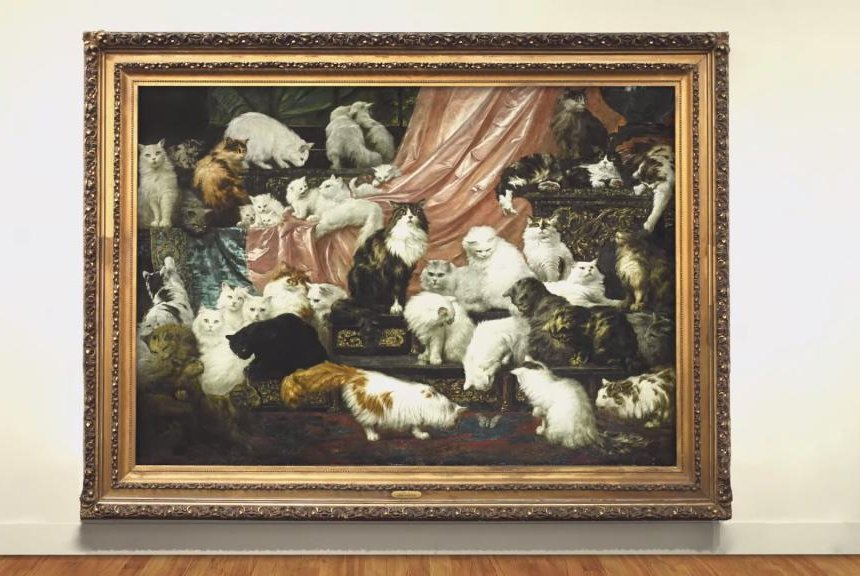 cat painting