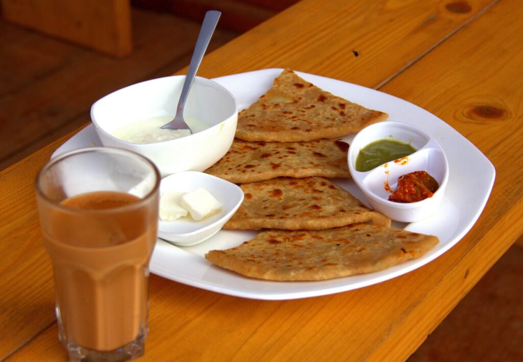 mooli-paratha-and-ginger-tea-indian-paratha-company